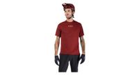 maillot de manga corta fox ranger wordmark para hombre rojo