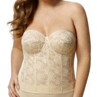 elila lace strapless longline