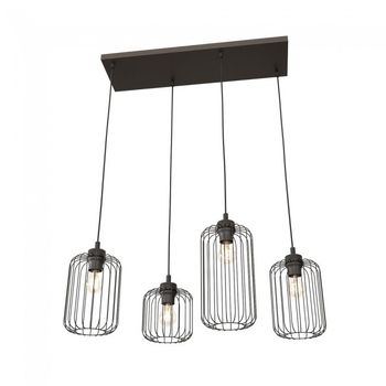 Lámpara de techo osmera negro (4 luces)