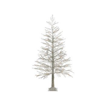 Árbol De Navidad Artificial Para Interior Y Exterior Con Luces Led Modernos Interiores Estilo Preiluminado 180 Cm Blanco Suontee