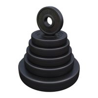 gorilla sports disco de pesas olimpico 5051 mm de plastico