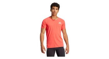 Maillot de manga corta adidas adizero rojo para hombre
