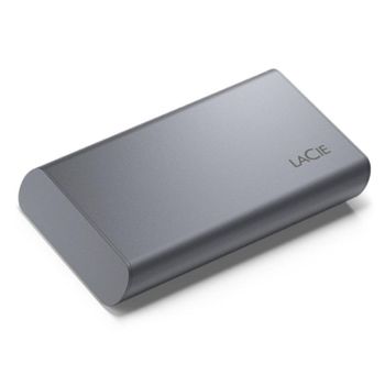 SSD externo LaCie Mobile SSD Secure 2TB NVMe Thunderbolt USB-C 1050MB/s Gris