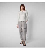 save the duck para mujer d30614w-iris20 chaqueta carina gris s casual nylon manga larga
