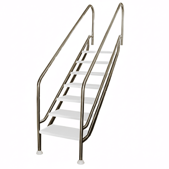 Escalera Piscina Facil Acceso Land 500mm Inox Antideslizante Flexinox - 6 139-159cm
