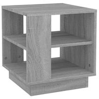 mesa de cafe - mesa de centro madera de ingenieria gris sonoma 40x40x43 cm