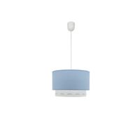 lampara sobremesa metal color azul serie trazos 30cm