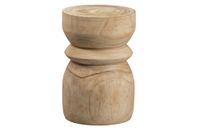 taburete de madera beige