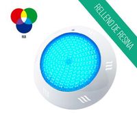 foco led superficie relleno de resina 25w luz rgb