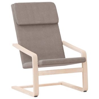 Sillón De Relax De Tela Gris Taupe Vidaxl