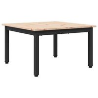 mesa de centro 60x60x36 cm madera - marron
