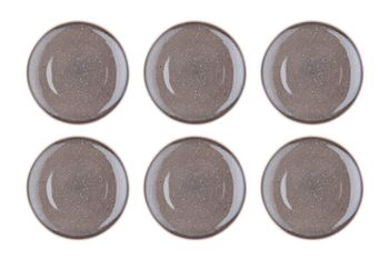 Plato ø27cm - 6 piezas - gris hormigón