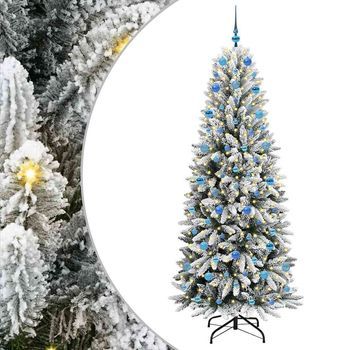 Árbol De Navidad | Decoraciones De Navidad Artificial 210 Cm Pvc Y Plástico Y Acero Y Pe