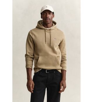 Gant para hombre. 2007058 Sudadera con capucha Shield beige (3XL), Casual, Algodón