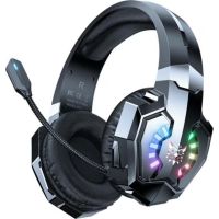 auriculares onikuma b15 inalambricos over ear para gaming con microfono y rgb negro