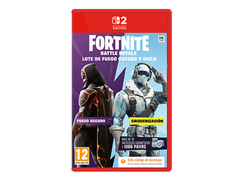 Nintendo Switch 2 Fortnite: Lote de Fuego Oscuro y Hielo (Código en la caja)