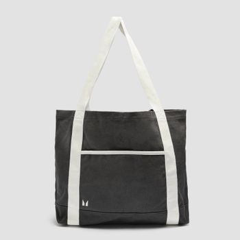 Bolsa tote de lona con contraste de MP - Gris noche