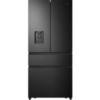 hisense pureflat rf540n4wf1 fridge freezer - black steel black