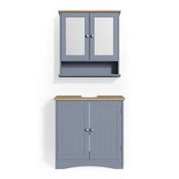 conjunto de muebles de bano bianco 2 piezas vicco