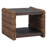mesa de cafe  mesa de centro natural 45 x 45 x 45 cm madera de caoba solida