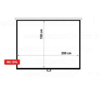 pantalla de proyeccion maclean mc-594 manual 100 34 negroblanco