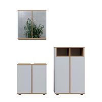 set de muebles de bano didi 3 partes unidad midi con 2 puertas vicco