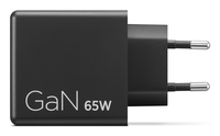 lenovo dual usb-c 65w gan charger black - eu