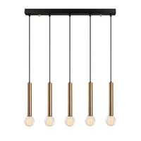 lampara de techo tempo-6017 oro cobrizo metal 80x6x136 cm