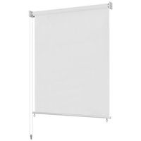 persiana enrollable de exterior 355anchox140altocm blanca vidaxl