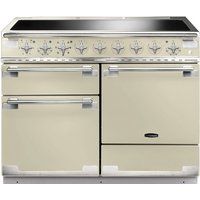 rangemaster elise 110 electric induction range cooker - cream  chrome cream