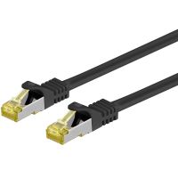 goobay cable de red rj45 sftp cat7 50cm negro