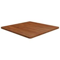 tablero de mesa cuadrada madera roble marron oscuro 80x80x25cm vidaxl