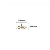 lampara de arana led lamberto 80w