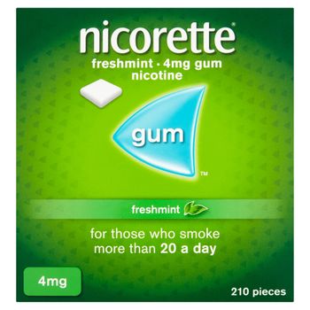 Nicorette Gum 4mg Freshmint - 210 Pieces