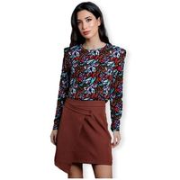 minueto falda caramel skirt - brown para mujer