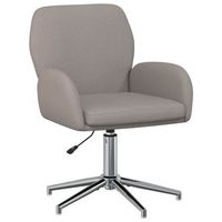 silla de escritorio giratoria 54 x 58 x 90 cm topo tela vidaxl