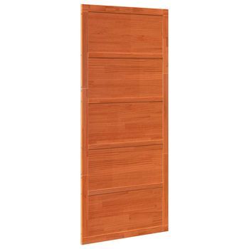 Puerta Corrediza Marrón Cera 80 X 2,5 X 208 Cm Vidaxl