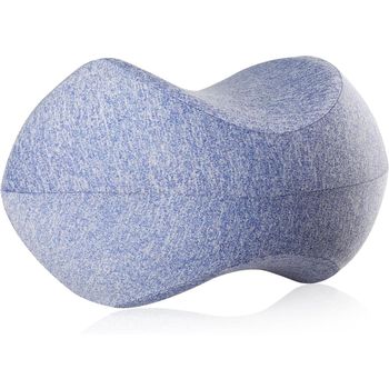 Almohada de rodillas para dormir de lado con núcleo de espuma viscoelástica de rebote lento, diseño contorneado 26 × 20 × 15 cm, Cojin de Espuma Efecto Memoria para Alivio de la ciática portátil y