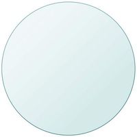 tablero de mesa de cristal templado redondo 80 cm vidaxl