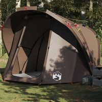 tienda de pesca - tienda de campana para 4 personas - poliester - marron 260x276x179cm