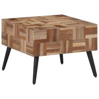 mesa de centromesa auxiliarmesa de cafe teca reciclada maciza gris 55x55x40 cm