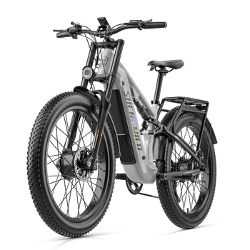 Bicicleta eléctrica para adultos ,Shengmilo S600 Pro, bicicleta eléctrica de montaña para hombre con dos motores, batería de 48V25AH, Urbana Ebike ,26 pulgadas Bici eléctricas de Off-Road, fat bike