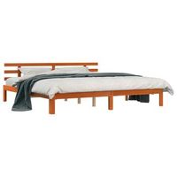 cama matrimonial  cama para adulto  estructura de cama marron cera 2035 x 2055 x 695 cm