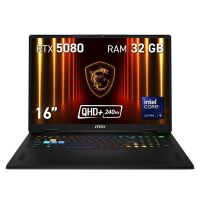 portatil msi vector 16 hx ai a2xwig-628xes 16 intel core ultra 9 275hx 32gb 1tb ssd rtx 5080 freedos rgb