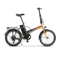 bicicleta electrica plegable nilox j1 pro - naranja