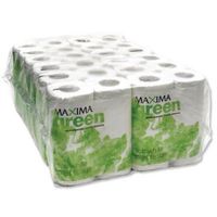 maxima green toilet roll white pack 48