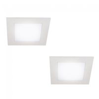 pack 2 downlights led blancos 18w