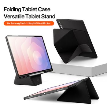 Funda DUX DUCIS para tableta Samsung Galaxy Tab S11 Ultra S10Lite S9Plus con soporte para bolígrafo S, funda con soporte multiángulo para encendido y apagado automático