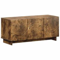 soporte de tv 90 x 345 x 40 cm roble ahumado vidaxl