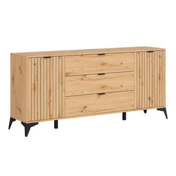 Bufé 2 puertas 3 cajones 180 cm tableros de aglomerado laminados